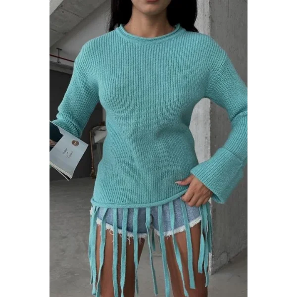 Alise Fitilli Püskül Detay Kazak 1199-09