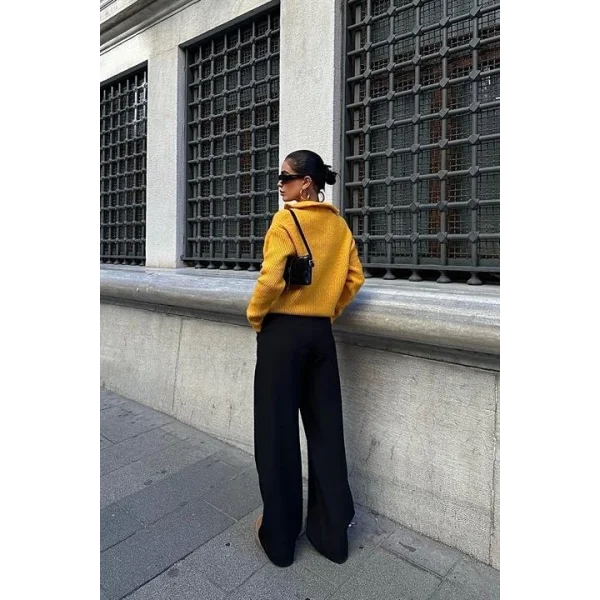 Allen Fermuarlı Triko Kazak 1236-01