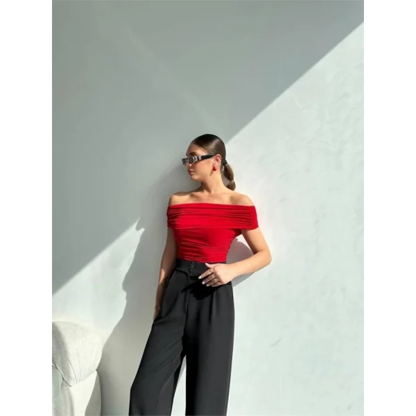 ANDY ADONNA YAKA BODYUİT  Kırmızı