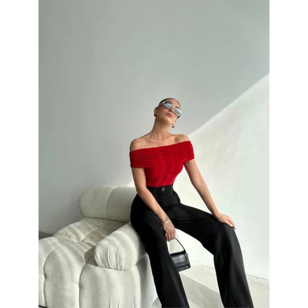 ANDY ADONNA YAKA BODYUİT  Kırmızı