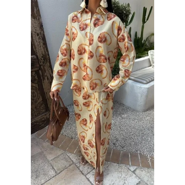 Angela Toka Detaylı Keten Takım 9737-08