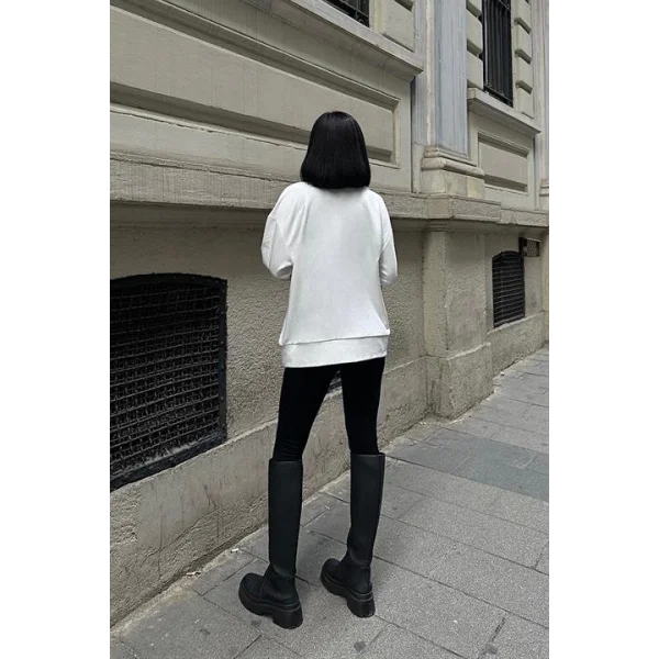 Angelina Metalize Sarkaçlı Sweatshirt 8048 -08