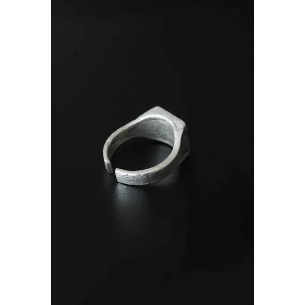 Antik Gümüş Renk Ayarlanabilir Erkek Yüzük