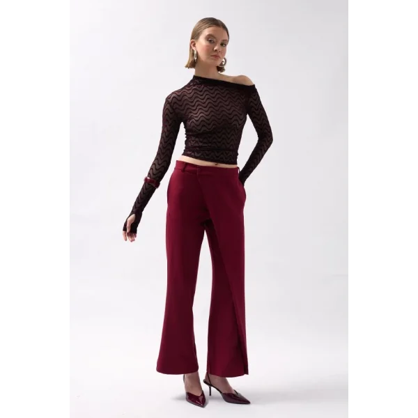 Anvelop Detay Asimetrik Pantolon