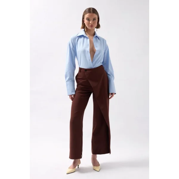 Anvelop Detay Asimetrik Pantolon