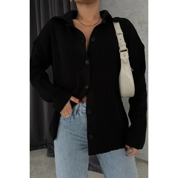 Anya Oversize Gabardin Ceket 6063-8