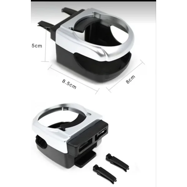 Araç içi Bardak ve içecek Tutucu - Gri