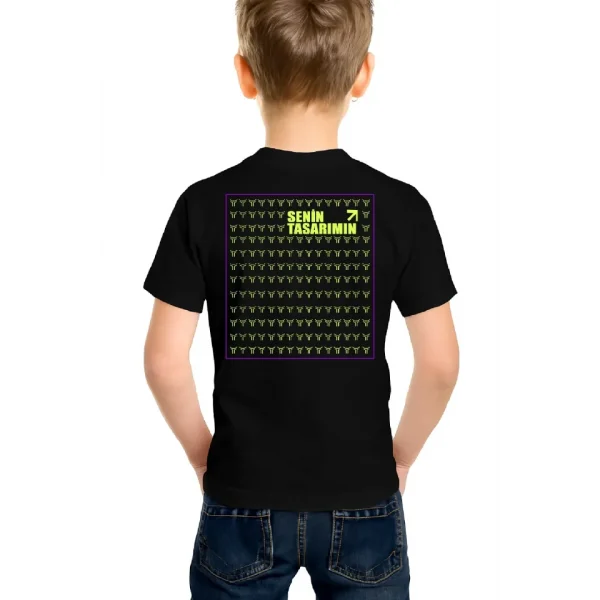 Arka Çocuk Basic Tshirt - Siyah