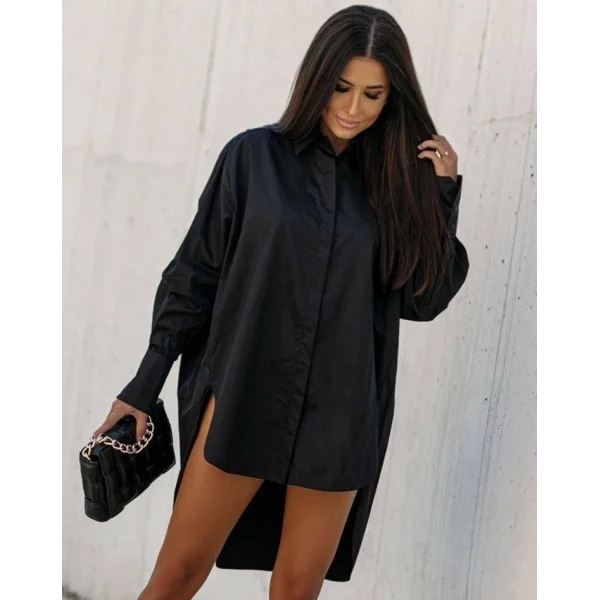 Arkası Uzun Kesim, Terikoton Kumaş Gömlek.