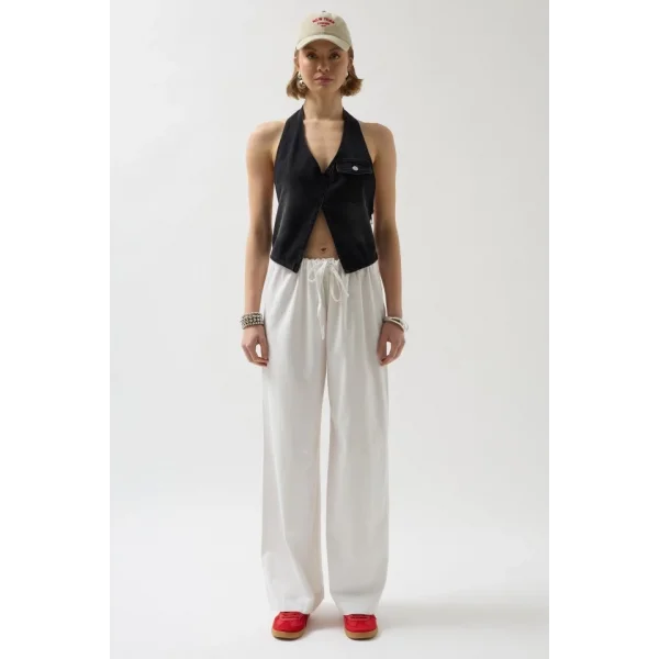 Asimetrik Denim Yelek