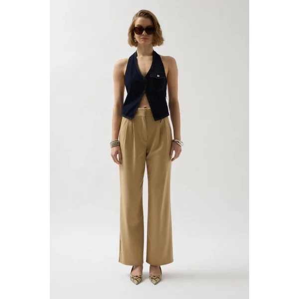 Asimetrik Denim Yelek