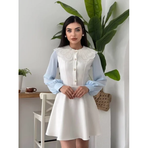 Asıo Bebe Yaka Elbise