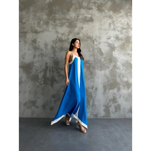 Askılı Maxi Boy Elbise