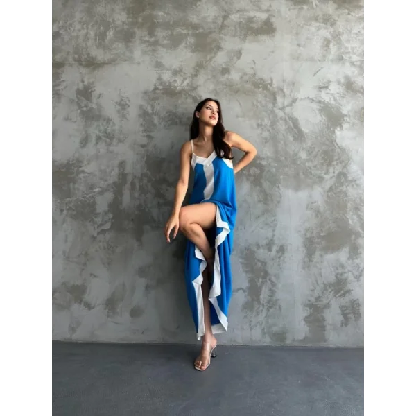 Askılı Maxi Boy Elbise