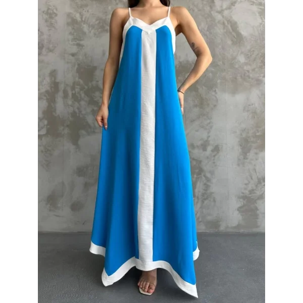 Askılı Maxi Boy Elbise