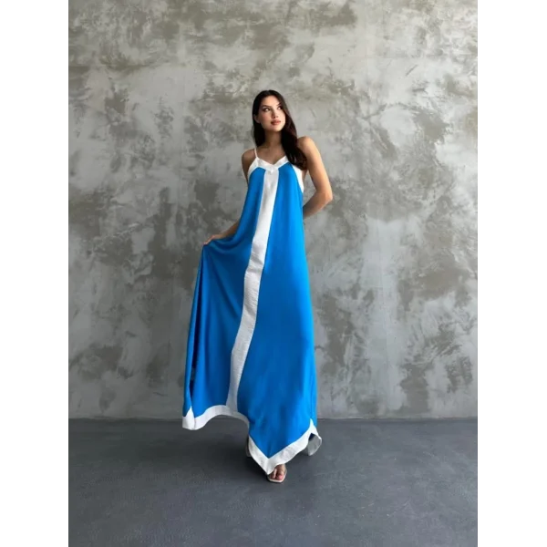 Askılı Maxi Boy Elbise