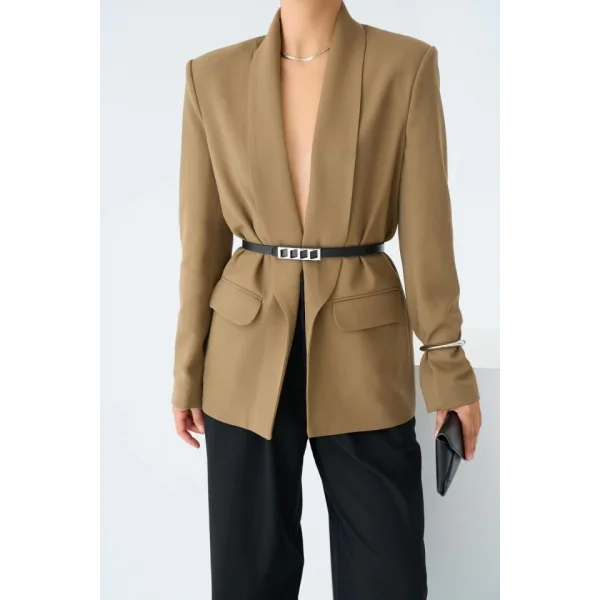 Astarı eopar Ceket  Vizon