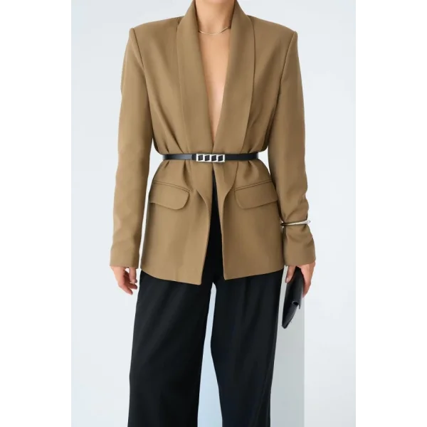 Astarı eopar Ceket  Vizon