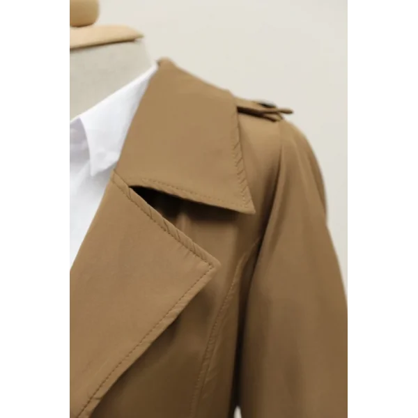 Astarlı Kemerli Trenckot -Taba
