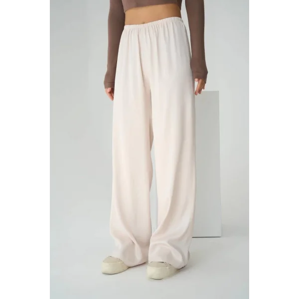 astikli Pantolon  Bej