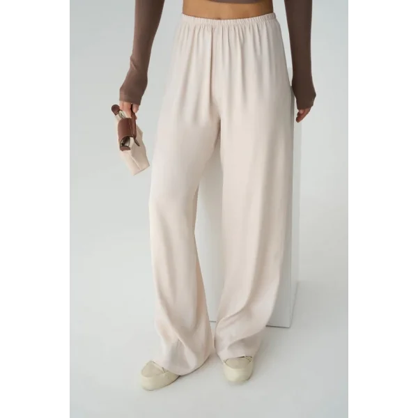 astikli Pantolon  Bej