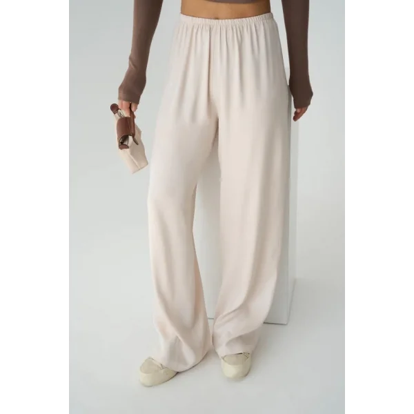 astikli Pantolon  Bej