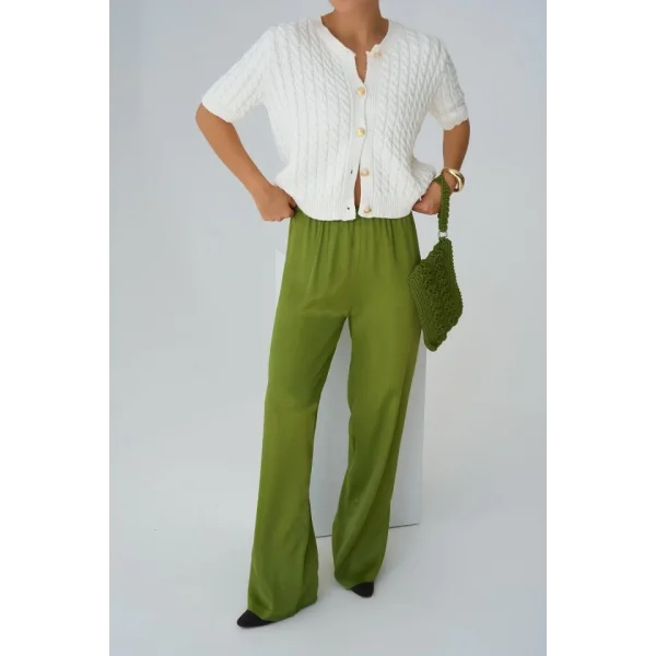 astikli Pantolon  Yeşil