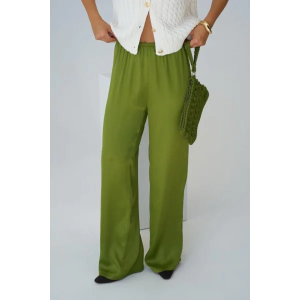 astikli Pantolon  Yeşil