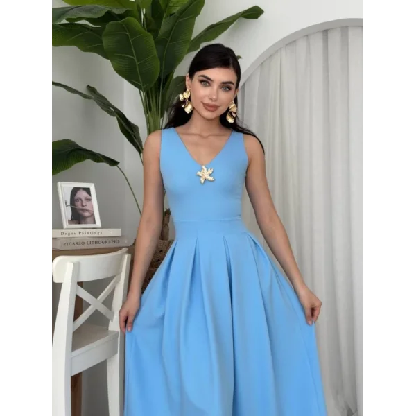 ate Yıldız Detaylı Elbise