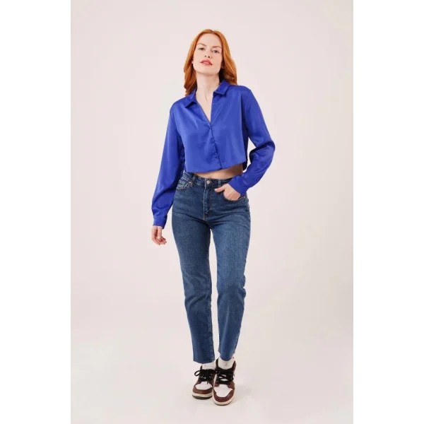 aten Crop odel acivert Gömlek