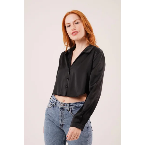 aten Crop odel iyah Gömlek