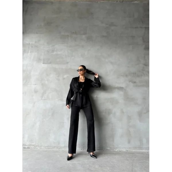 ATEN KİONO  CROP BUZ  PANTOON TAKI  iyah