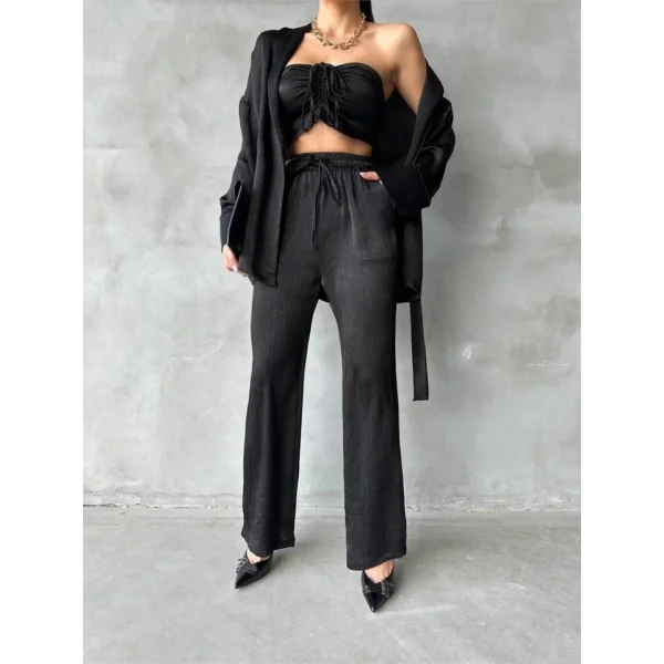 ATEN KİONO  CROP BUZ  PANTOON TAKI  iyah