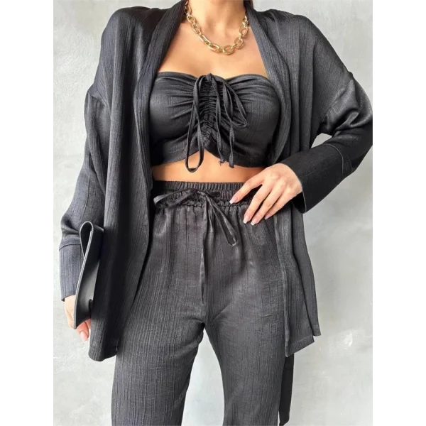 ATEN KİONO  CROP BUZ  PANTOON TAKI  iyah