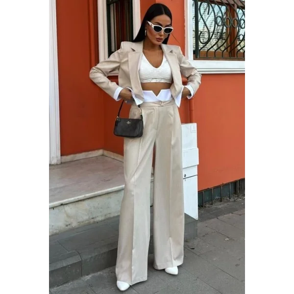 Audrey Crop Ceket Takım 10106