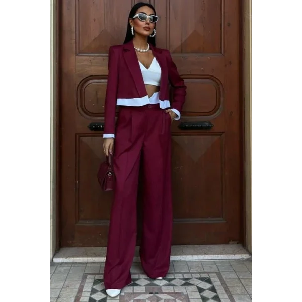 Audrey Crop Ceket Takım 10106