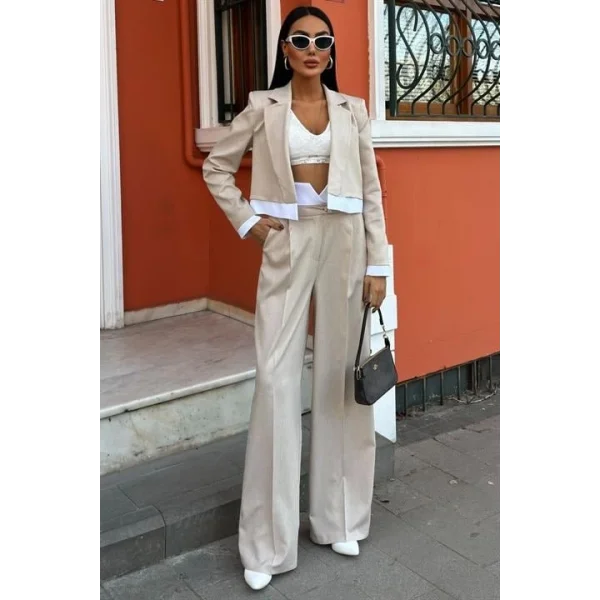 Audrey Crop Ceket Takım 10106