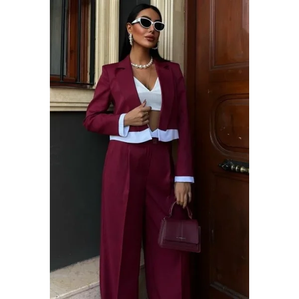 Audrey Crop Ceket Takım 10106