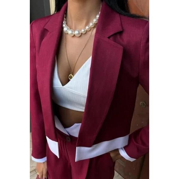 Audrey Crop Ceket Takım 10106