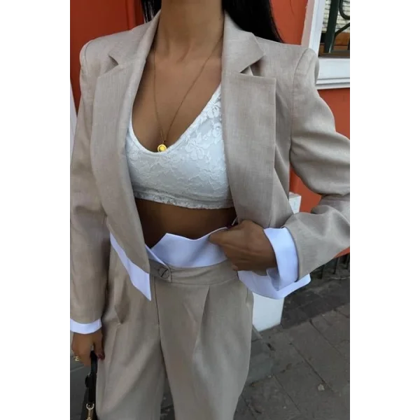 Audrey Crop Ceket Takım 10106