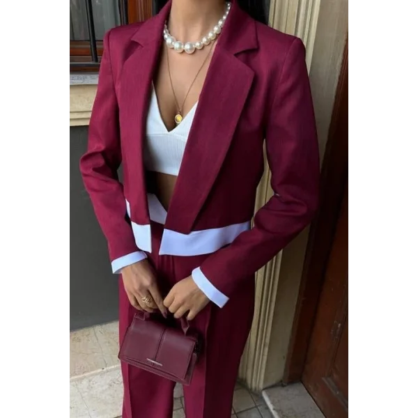 Audrey Crop Ceket Takım 10106