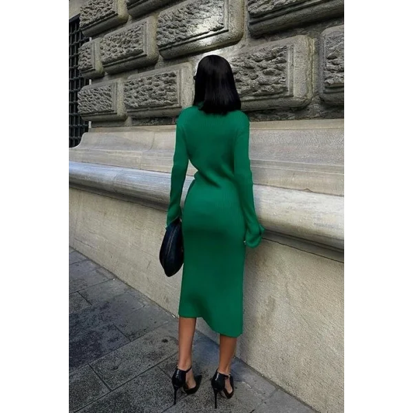 Austeja Fitilli Midi Elbise 2506-01