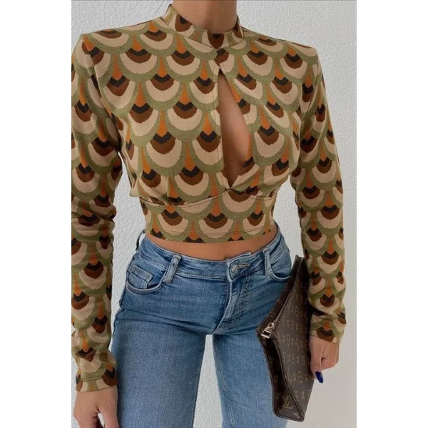 Autumn Cut Out Bluz 3018-08