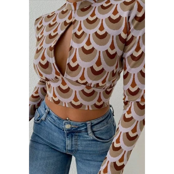 Autumn Cut Out Bluz 3018-08