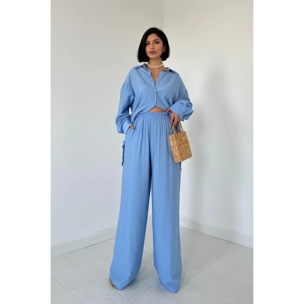 avi Alice Gömlek Ve Bol Kesim Pantolon Takım