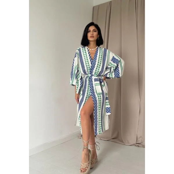 avi Desenli Kimono