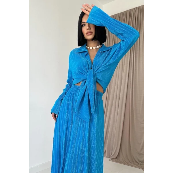 avi Fitilli Gömlek Ve Uzun Etek Takım