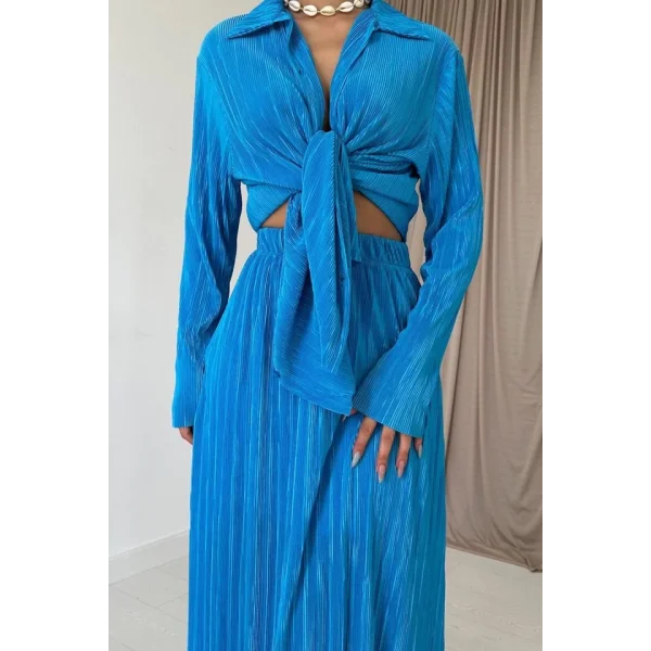 avi Fitilli Gömlek Ve Uzun Etek Takım