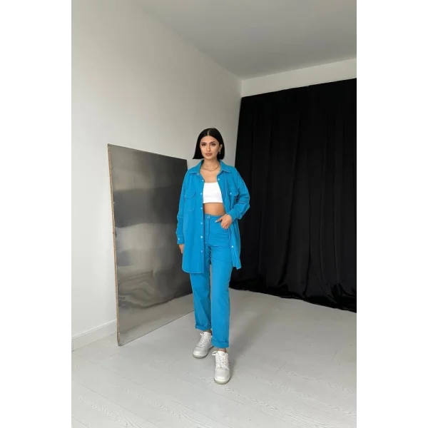 avi Gömlek Ve Çıtçıtlı Pantolon Takım