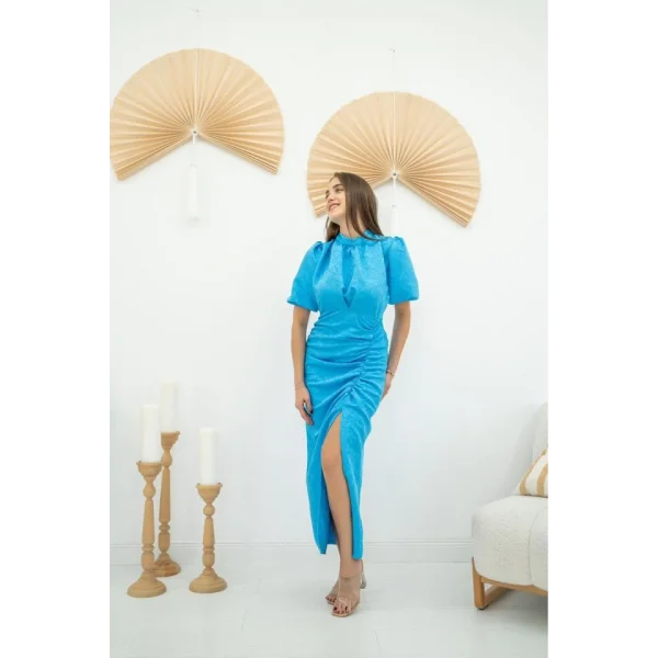 avi Jakarlı Ve Desenli Elbise